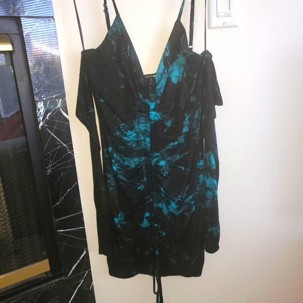 Tie Dye Scrunch Mini Dress
